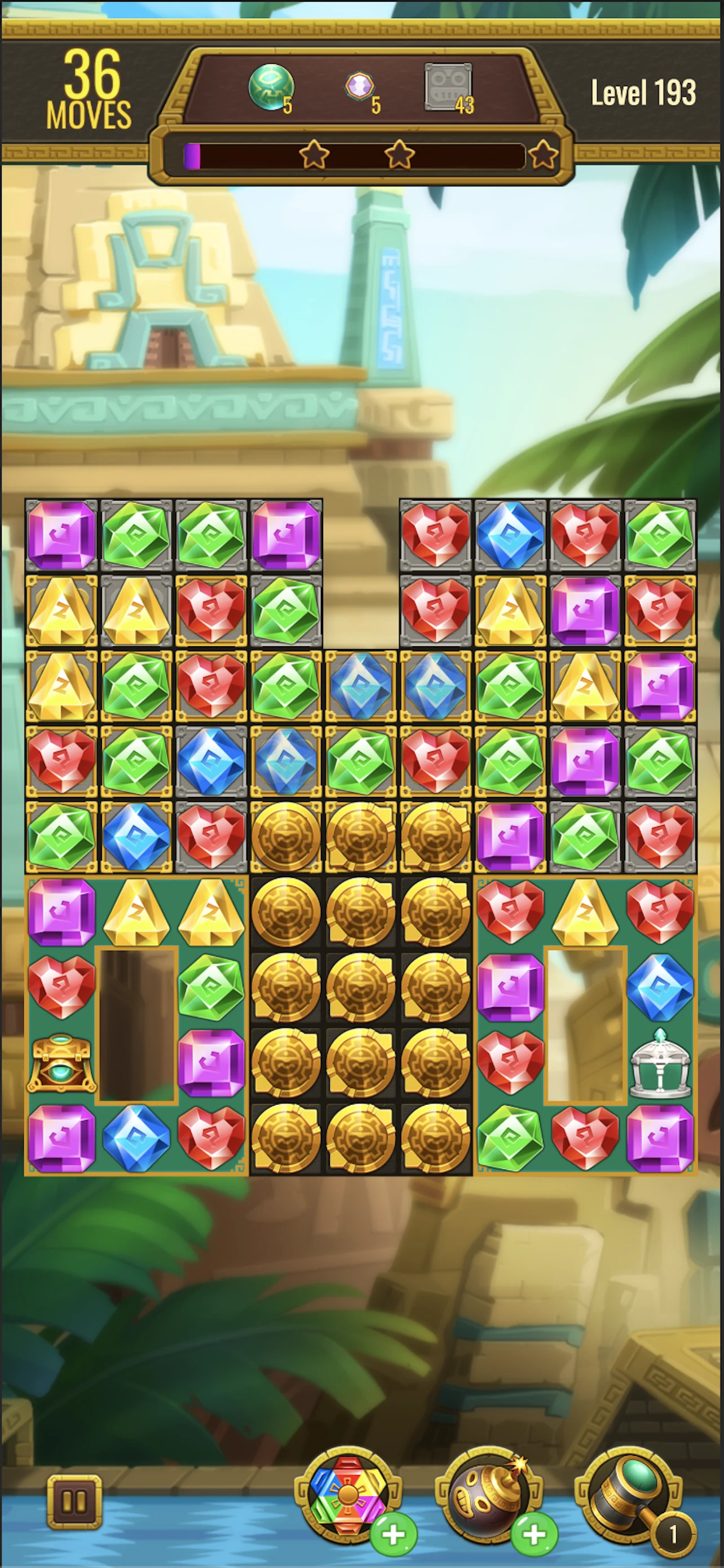 Jewels Maya Quest: Gem Match 3 screenshot
