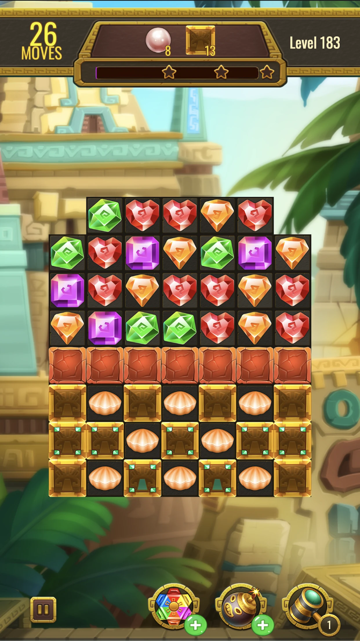 Jewels Maya Quest: Gem Match 3 screenshot