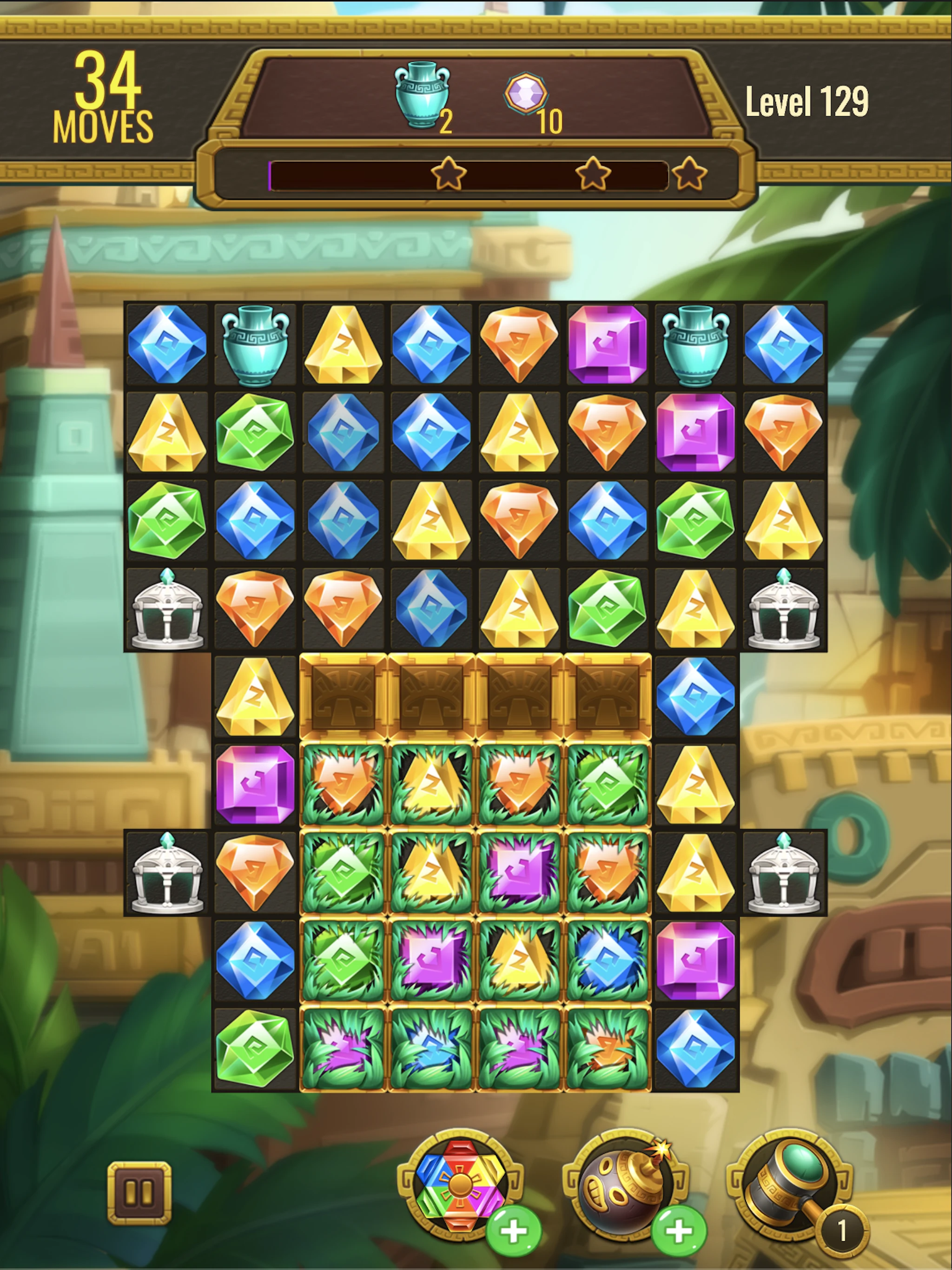 Jewels Maya Quest: Gem Match 3 screenshot