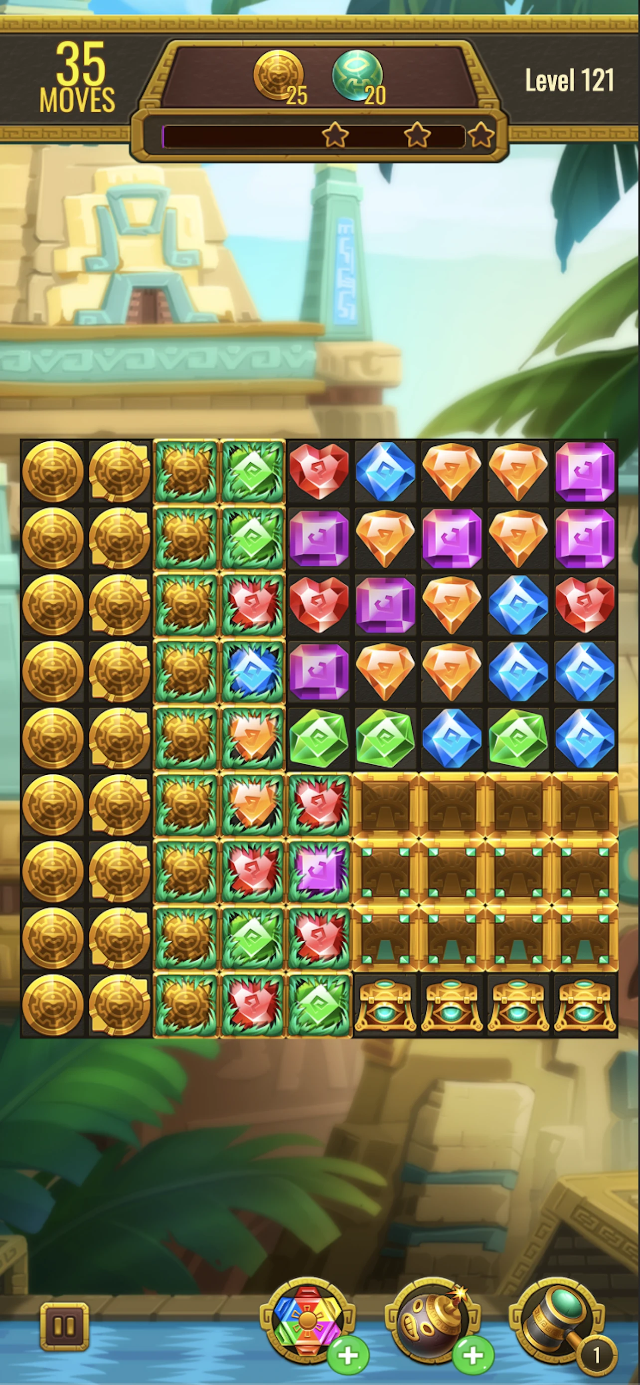 Jewels Maya Quest: Gem Match 3 screenshot